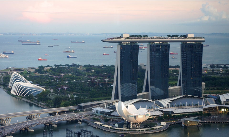 Marina Bay Sands Top View