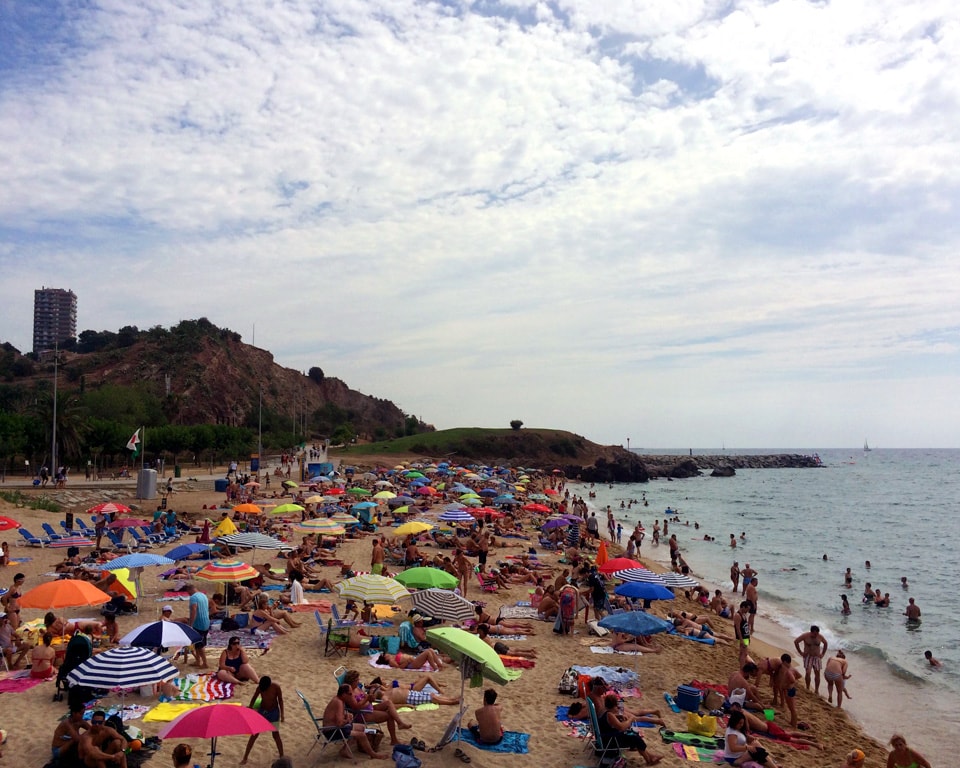 Montgat Beach Outside of Barcelona