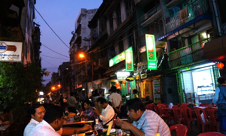 chinatown Yangon Myanmar