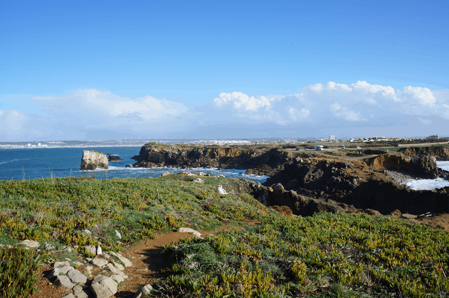 Peniche Portugal landscape on a sunny day