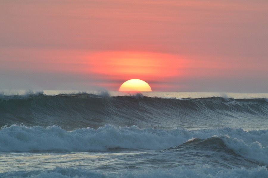 sunset in costa rica