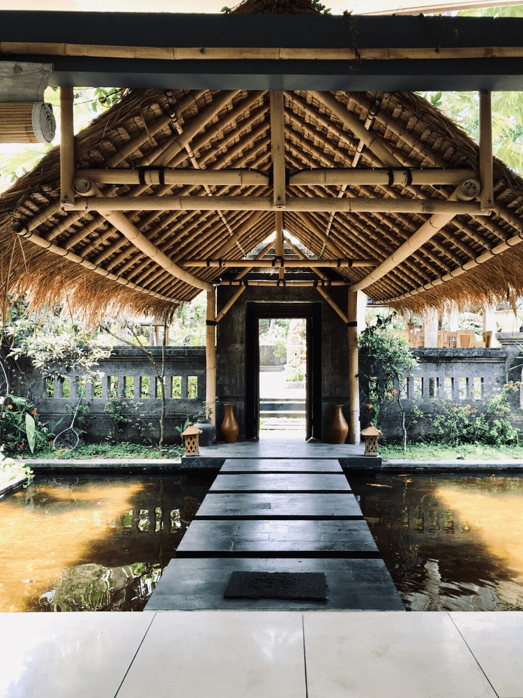 Yoga retreat Bali Ubud yoga shala at Blooming Lotus