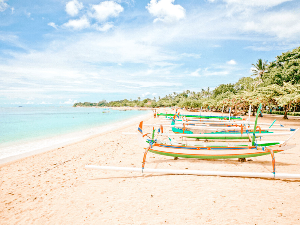 Nusa Dua Resorts on the beachfront
