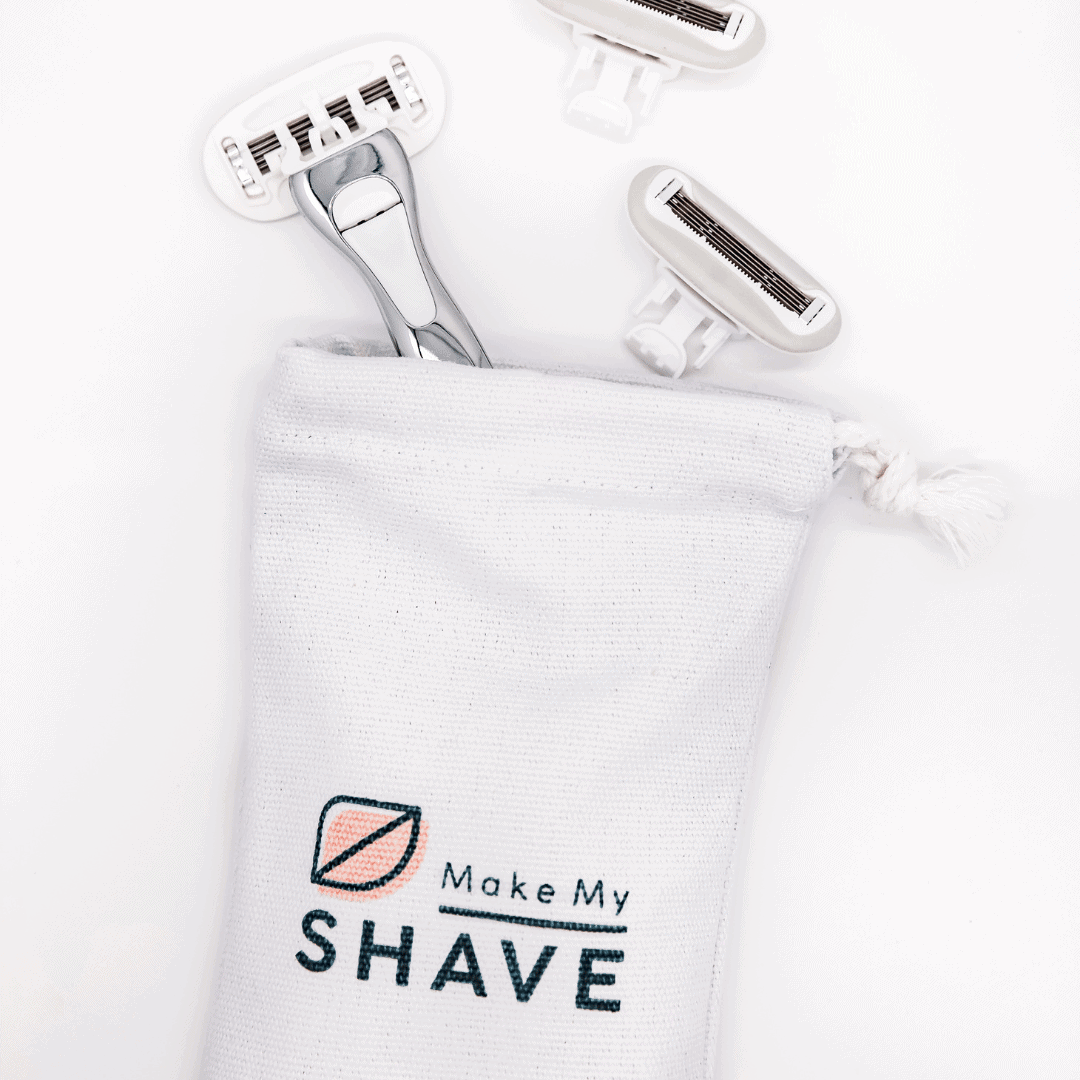 Make My Shave Women's Razor & Travel Bag