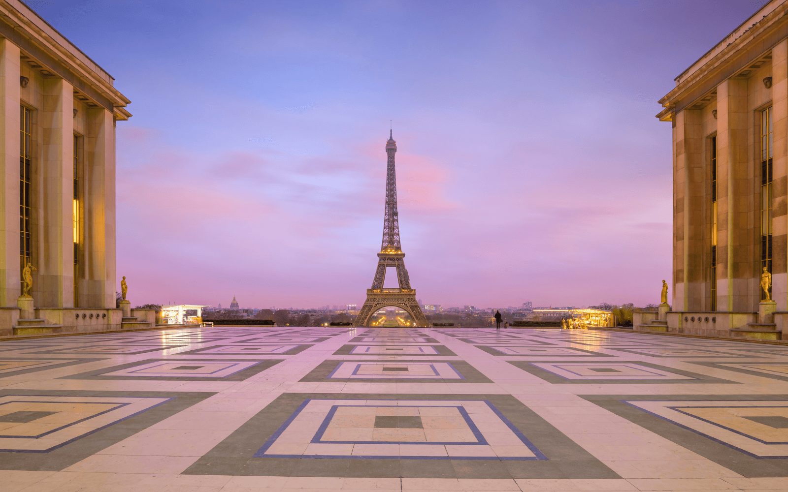 Trocadero with view of the Eiffel Tower