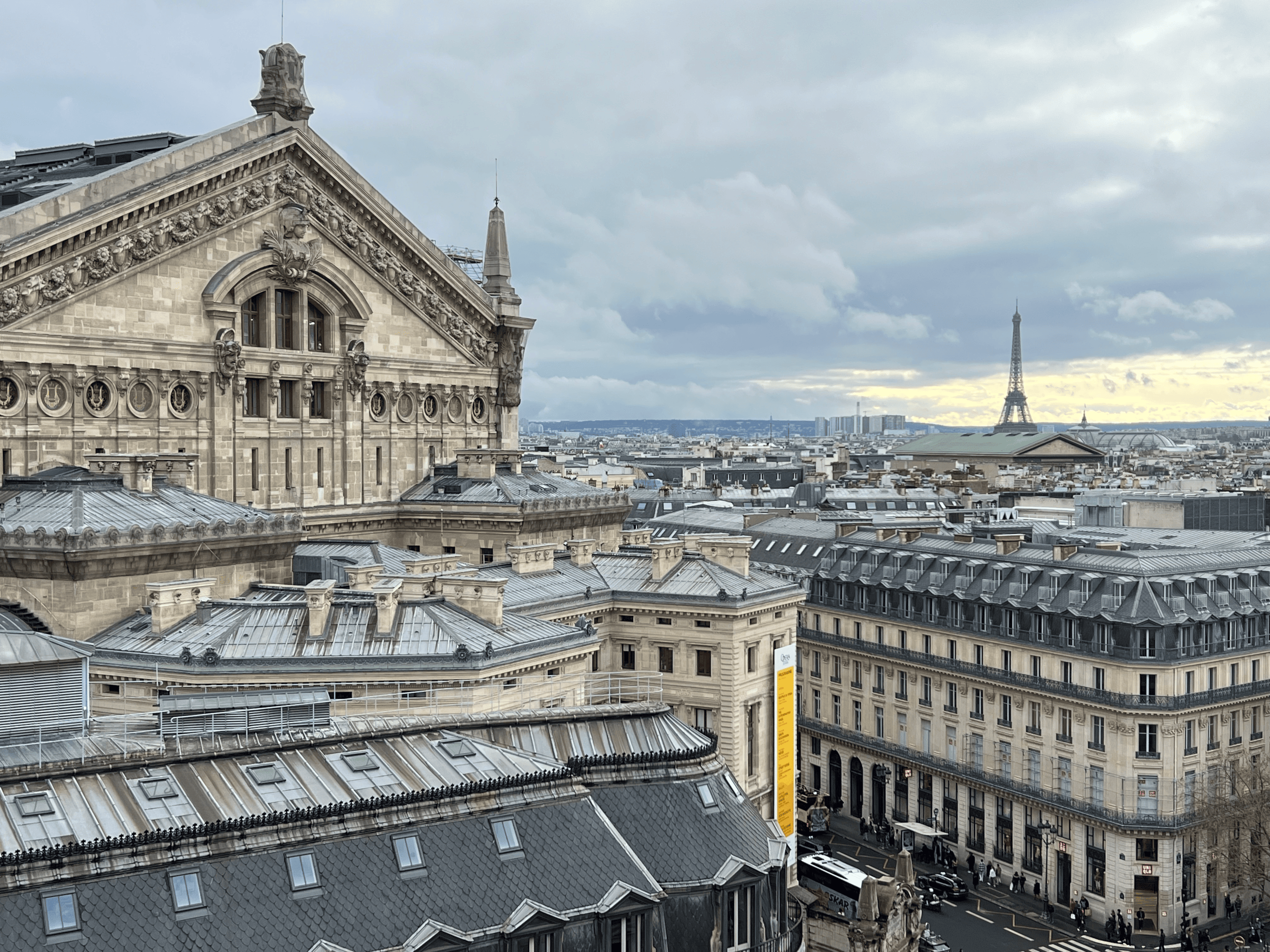 Paris View from the Lafayette Galleries Rooftop