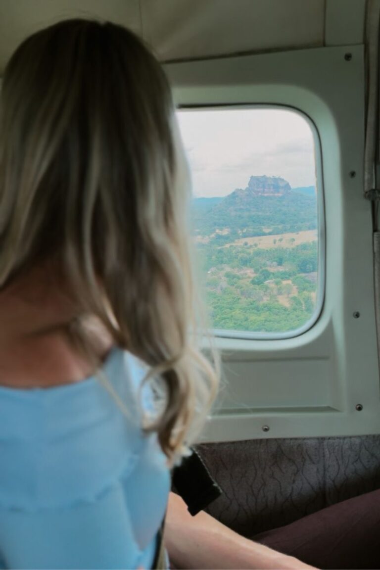 Cinnamon Air view of Lion Rock